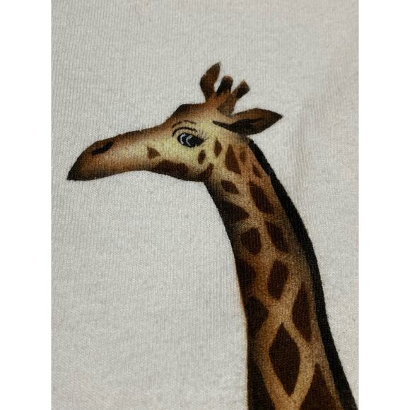 Vintage 90s Signal Sport Africa Giraffe Button up shirt Large USA Single Stitch - Picture 7 of 10